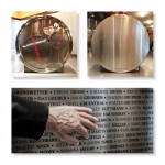 Collage of photos of the MS St. Louis monument